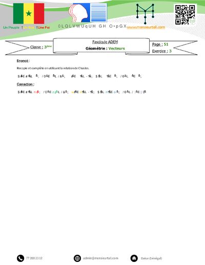 Aperçu – ADEM P51 N3 – Vecteurs - corrigé