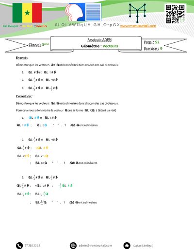 Aperçu – ADEM P52 N9 – Vecteurs - corrigé
